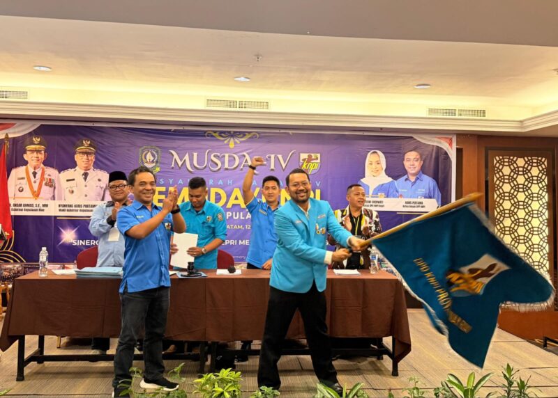 Andhi Kusuma resmi menjadi ketua DPD KNPI Kepri periode 2025-2028. Foto: INIKEPRI.COM