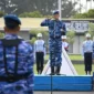 Pangkalan TNI AU Raden Sadjad (Lanud RSA) menggelar upacara bendera rutin tanggal 17 setiap bulan di Main Apron Lanud RSA, Kamis (17/7/2025). Foto: INIKEPRI.COM