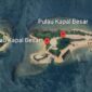 Pulau Kapal yang disegel KKP. Foto: Tangkapan Layar Google Earth 