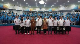 Anggota/Deputi Bidang Kebijakan Strategis dan Perizinan BP Batam, Sudirman Saad menjadi narasumber dalam kegiatan pembekalan Kuliah Kerja Nyata (KKN) mahasiswa Universitas Maritim Raja Ali Haji (UMRAH), pada Senin (21/7/2025). Foto: INIKEPRI.COM/BP Batam 