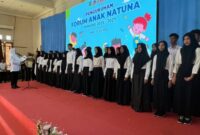 pelantikan Pengurus Forum Anak Kabupaten Natuna periode 2025–2027 oleh Bupati Natuna, Cen Sui Lan yang berlangsung di Gedung Serindit Ranai, Rabu (23/07/2025). Foto: INIKEPRI.COM/NatunaKab 