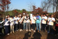 Aksi bertajuk Hijaukan Bumi Lestarikan Lingkungan itu dilaksanakan di DTA Waduk Duriangkang, Minggu (27/7/2025) pagi. Foto: INIKEPRI.COM/BP Batam