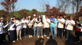 Aksi bertajuk Hijaukan Bumi Lestarikan Lingkungan itu dilaksanakan di DTA Waduk Duriangkang, Minggu (27/7/2025) pagi. Foto: INIKEPRI.COM/BP Batam 