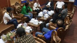Ketua DPRD Kota Batam, H. Muhammad Kamaluddin, menerima kunjungan kehormatan dari jajaran pengurus Aliansi Melayu Tempatan Bersatu (GAMAT) pada Senin (21/7/2025) di ruang kerjanya. Foto: INIKEPRI.COM