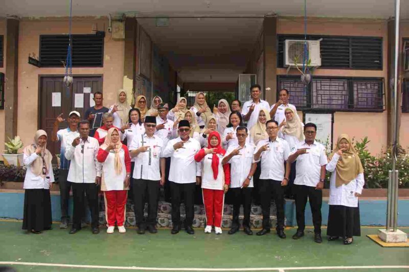 Wali Kota Tanjungpinang Lis Darmansyah mengunjungi SMPN 5 yang kini bergabung dengan SMPN 15. Foto: INIKEPRI.COM/TanjungpinangKota 
