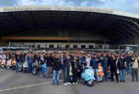 Sekitar 250 pecinta Vespa dari berbagai daerah di Indonesia hingga mancanegara memeriahkan Sunset Scooter Parade 2025, Sabtu (5/7). Foto: INIKEPRI.COM