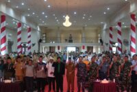 Kabupaten Natuna, sebagai wilayah terdepan yang berbatasan langsung dengan negara-negara tetangga di Laut Cina Selatan, menjadi lokasi strategis penyelenggaraan kegiatan Pembinaan Ideologi Pancasila dalam Kehidupan Masyarakat, dengan tema “Transformasi Nilai-Nilai Pancasila sebagai Penyangga NKRI di Daerah Perbatasan”. Foto: INIKEPRI.COM