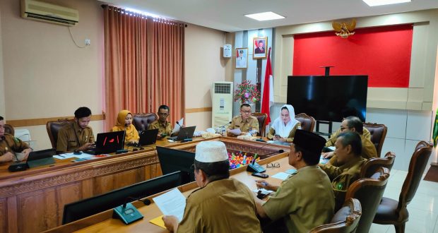 rapat koordinasi persiapan penilaian Geopark Nasional Natuna yang berlangsung diruang rapat Bupati Natuna. Foto: INIKEPRI.COM/NatunaKab 