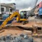 Pengganti gorong-gorong yang ambruk dengan pemasangan box culvert fi Jalan Brigjen Katamso, Batu 2 Tanjungpinang. Foto: INIKEPRI.COM/KepriProv 