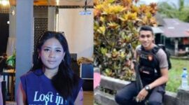 Tampak Selebgram Ambon, Chasandra Thenu dan seorang anggota polisi, Bripda. Charles Yohanes Tuarlela. Foto: Tribun Ambon 