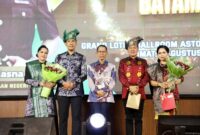 Wali Kota Batam Amsakar Achmad dalam acara pisah sambut Kepala Kejaksaan Negeri (Kajari) Batam yang digelar di Hotel Aston, Nagoya, Jumat (1/8/2025). Foto: INIKEPRI.COM