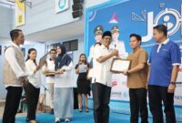 Ketua DPRD kota Batam Muhammad Kamaluddin saat pembukaan Job Fair oleh Wali Kota Batam, Amsakar Achmad, di Kampus Universitas Putera Batam (UPB) Tembesi, Selasa (5/8/2025). Foto: INIKEPRI.COM