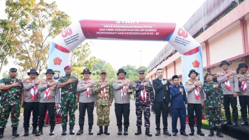 Kirab Kebangsaan Merah Putih digelar, Minggu (10/8/2025), menandai dimulainya rangkaian peringatan HUT ke-80 Kemerdekaan Republik Indonesia. Foto: INIKEPRI.COM