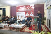 Wali Kota Batam, Amsakar Achmad, membuka Turnamen Domino Tingkat Kecamatan Batuaji Tahun 2025 di halaman Kantor Kecamatan Batuaji, Minggu (10/8/2025) malam. Foto: INIKEPRI.COM