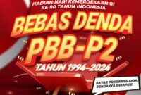 Flyer bebas denda PBB-P2 Pemko Batam. Foto: Media Center Batam 