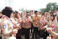 Perayaan HUT Pramuka ke-64 Kota Batam. Foto: INIKEPRI.COM