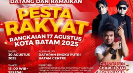 Flyer pesta rakyat HUT RI ke-80 Kota Batam. Foto: Media Center Batam 
