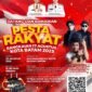 Flyer pesta rakyat HUT RI ke-80 Kota Batam. Foto: Media Center Batam 
