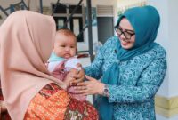 Erlita dalam kegiatan Gerakan Posyandu Aktif Bersama Ketua Tim Pembina Posyandu dan Dinkes Kota Batam di RW 35 Kecamatan Batam Kota, Selasa (26/8/2025). Foto: INIKEPRI.COM