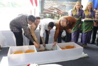 Wali Kota sekaligus Kepala BP Batam, Amsakar Achmad, menghadiri peletakan batu pertama (groundbreaking) pembangunan Mayapada Apollo Batam International Hospital (MABI) di Tanjung Pinggir, Rabu (27/8/2025). Foto: INIKEPRI.COM
