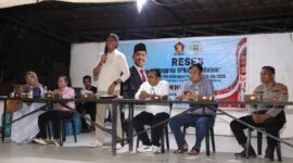 reses anggota DPRD Kota Batam dari Fraksi Gerindra, Anwar Anas, pada Senin malam (4/8/2025), di Pancur Tower RT 02, 04, dan 05, RW 10. Foto: INIKEPRI.COM