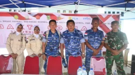 Lanud Raden Sadjad Gelar Layanan Medis Gratis di Pulau Terluar Natuna. Foto: INIKEPRI.COM