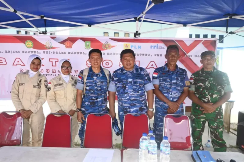Lanud Raden Sadjad Gelar Layanan Medis Gratis di Pulau Terluar Natuna. Foto: INIKEPRI.COM