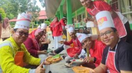 Lomba menghias tumpeng di MAN Karimun. Foto: INIKEPRI.COM