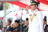 Wali Kota Batam Amsakar Achmad di HUT RI ke-80 Kota Batam. Foto: INIKEPRI.COM