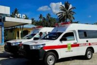 Pemerintah pusat menyalurkan empat unit bantuan ambulans roda empat ke Natuna. Foto: Istimewa 