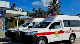 Pemerintah pusat menyalurkan empat unit bantuan ambulans roda empat ke Natuna. Foto: Istimewa 