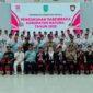 Forkompinda Natuna berfoto bersama paskibra Natuna dalam rangka HUT RI ke-80. Foto: INIKEPRI.COM/NatunaKab