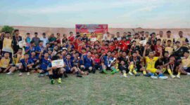 SMAN 4 Tanjungpinang tampil gemilang dengan menyabet gelar juara cabang olahraga sepak bola dalam ajang Pekan Olahraga Pelajar Kota (Popkot) Tanjungpinang 2025.  Foto: INIKEPRI.COM
