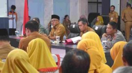 Rapat bersama Kepala SD, SMP dan SMA se Kota Tanjungpinang dilaksanakan di Aula Sultan Sulaiman Badrul Alamsyah Kantor Wali Kota Tanjungpinang, Selasa (5/8). Foto: INIKEPRI.COM/TanjungpinangKota 