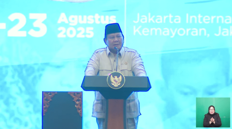 Presiden Prabowo Subianto. Foto: Tangkapan Layar 