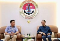 Kepala BP Batam, Amsakar Achmad, mengunjungi Markas Komando (Mako) Pangkalan Utama TNI Angkatan Laut (Lantamal) IV Batam pada Minggu (3/8/2025). Foto: INIKEPRI.COM/BP Batam