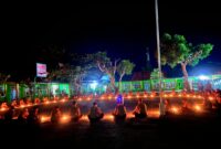 Gugus Depan (Gudep) MAN 1 Natuna menggelar kegiatan malam renungan di halaman sekolah, Rabu (13/8/2025). Foto: INIKEPRI.COM