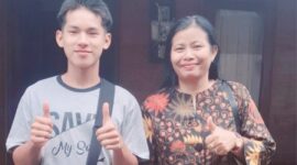 Didi Karya, siswa kelas XII SMAN 1 Bakung Serumpun, yang berhasil lolos seleksi Olimpiade Informatika tingkat Kabupaten dan melaju ke tingkat Provinsi. Foto: INIKEPRI.COM