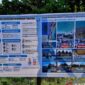 Foto: Papan plang pembangunan pasar ikan modern di Kabupaten Natuna, Provinsi Kepulauan Riau, Selasa (26/8/2025). — Sumber: ANTARA/Muhamad Nurman 