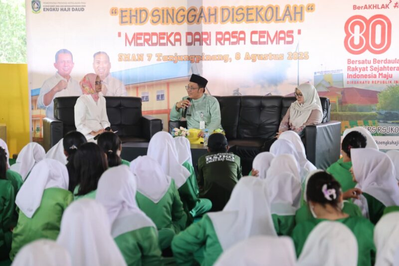 Kegiatan EHD Singgah Sekolah digelar RSJKO Engku Haji Daud di SMAN 7 Tanjungpinang beberapa waktu lalu. Foto: INIKEPRI.COM