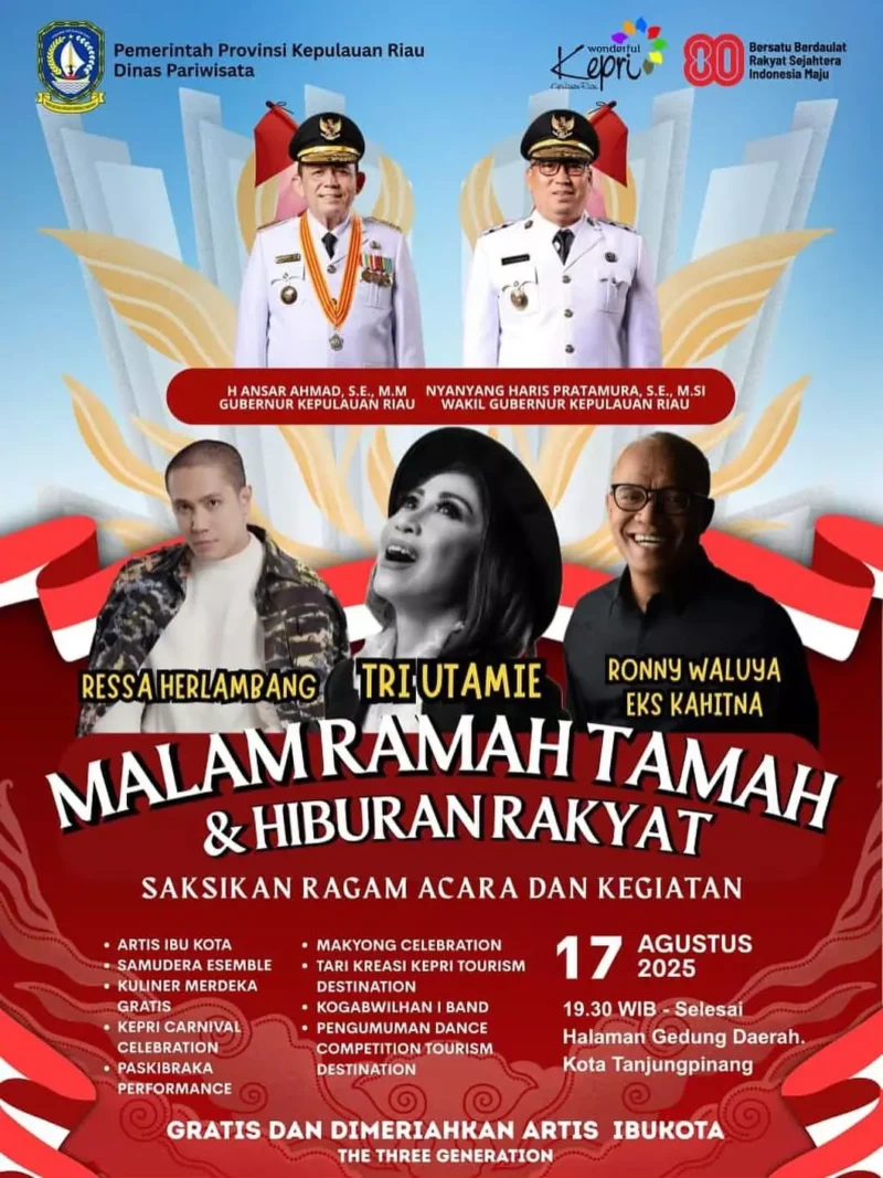 Flyer HUT RI Kepri. Foto: KepriProv 