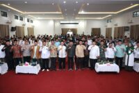 Wali Kota Batam, Amsakar Achmad, membuka Musyawarah Besar (Mubes) IX Persatuan Mubaligh Batam (PMB) di Aula Ibnu Sina, Minggu (7/9/2025). Foto: INIKEPRI.COM
