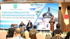 Wali Kota Batam, Amsakar Achmad menghadiri Japan Indonesia Local Administration Seminar 2025 yang digelar di Mandarin Oriental Hotel Jakarta, Kamis (25/9/2025). Foto: INIKEPRI.COM