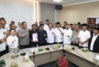 Perwakilan Mahasiswa diterima Forkompinda. Foto: INIKEPRI.COM