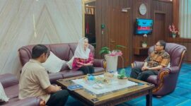 Bupati Natuna Cen Sui Lan melakukan audiensi dengan BI Perwakilan Kepri. Foto: INIKEPRI.COM