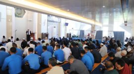 Badan Pengusahaan (BP) Batam melalui Badan Koordinasi Dakwah Islam (BKDI) BP Batam menggelar peringatan Maulid Nabi Besar Muhammad SAW 1447 H di Masjid Habibie, Kamis (18/9/2025).  Foto: INIKEPRI.COM/BP Batam 