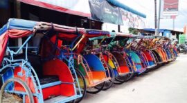 Becak Belakang Padang. Foto: Istimewa 