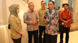 Wali Kota Batam, Amsakar Achmad, menghadiri Rapat Koordinasi Nasional (Rakornas) Tim Percepatan Akses Keuangan Daerah (TPAKD) Tahun 2025 yang digelar di Jakarta, Jumat (10/10/2025). Foto: INIKEPRI.COM/Media Center Batam 