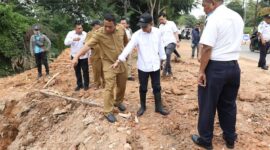 Wali Kota Batam sekaligus Ex Officio Kepala BP Batam Amsakar Achmad turun meninjau lokasi proyek di Batam. Foto: INIKEPRI.COM