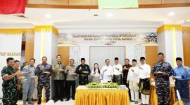 Silaturahmi dan Syukuran XXV Masa Bakti DPRD Kota Batam yang digelar di lobi Kantor DPRD Kota Batam, Jumat (31/10/2025). Foto: INIKEPRI.COM
